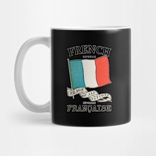 Vintage France Country Flag Mug